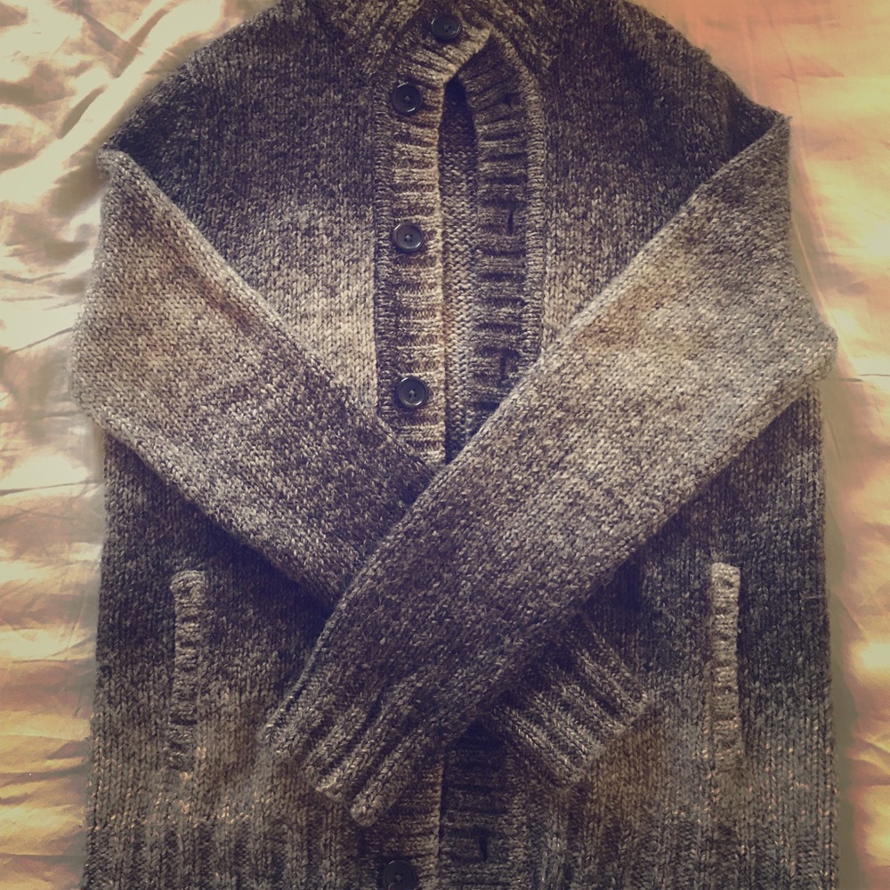 Express Wool Blend Cardigan S Brown